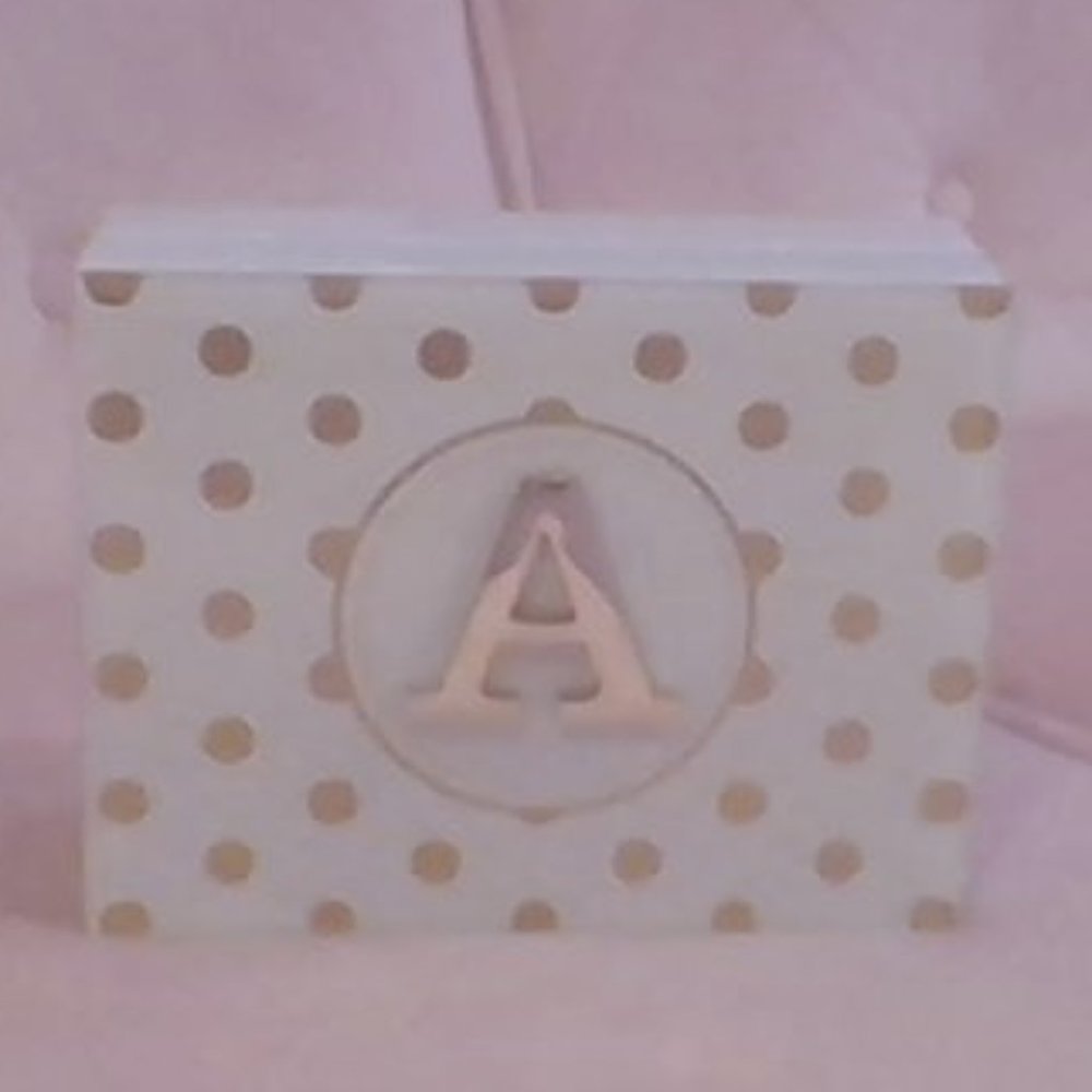 Aesthetic Jewlery box with A initial
